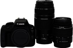 Canon EOS 100D 18MP DSLR Camera with 18-55mm & 75-300mm lens